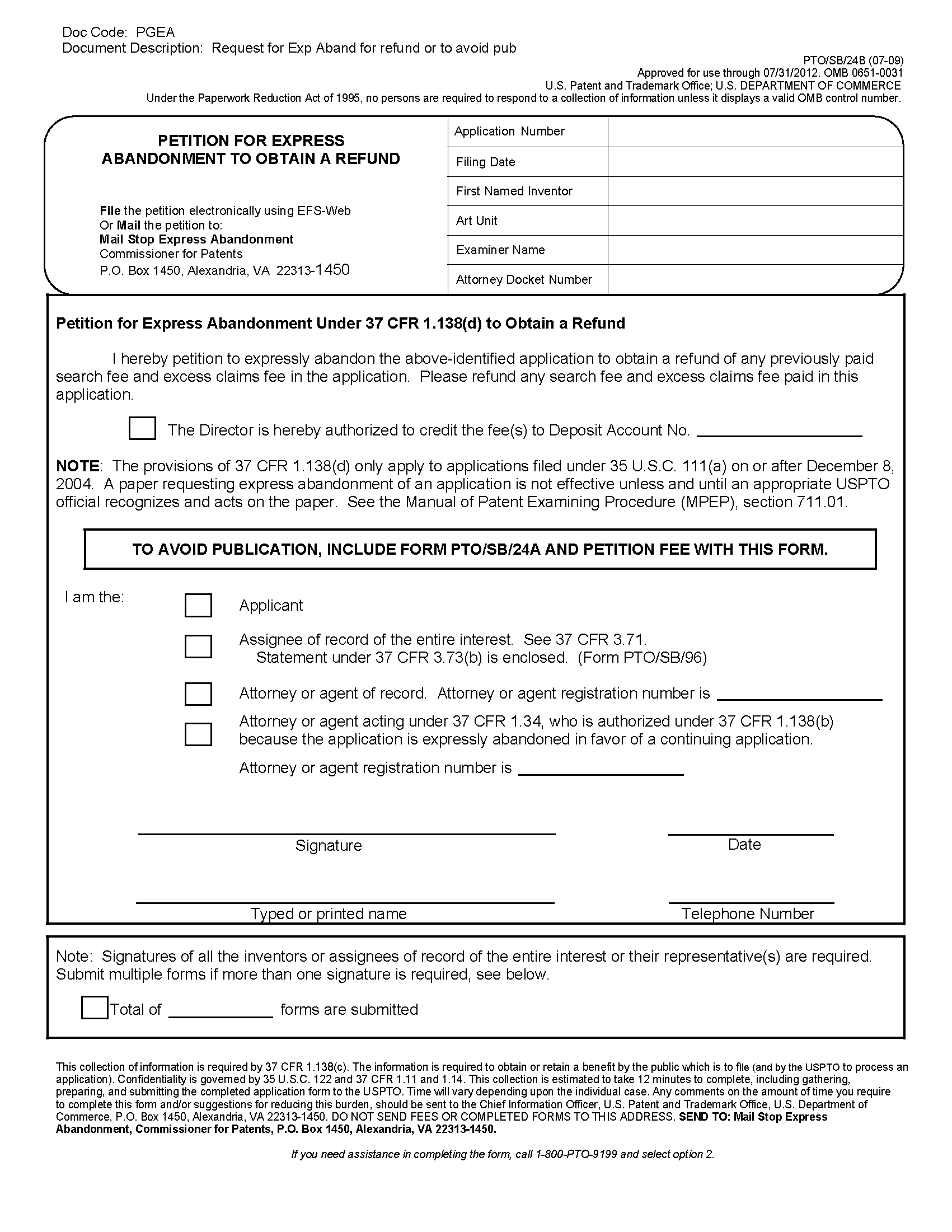 Affidavit Of Abandonment